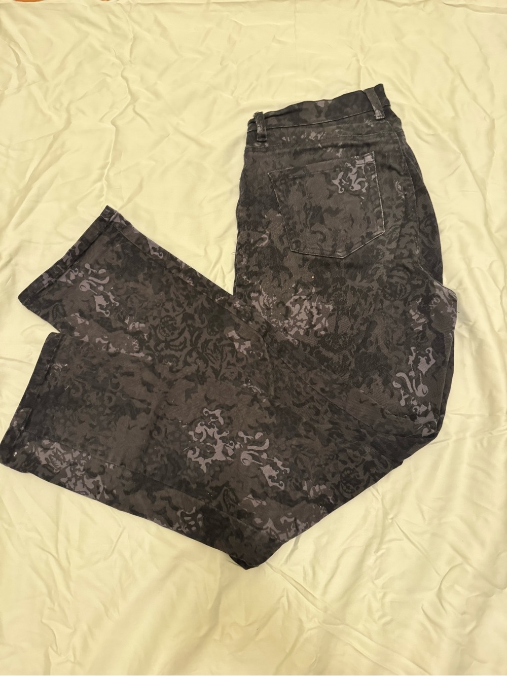 Women’s Black Patterned Pants